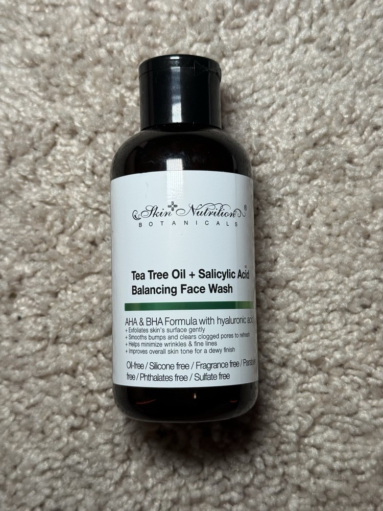 Skin Nutrition Botanicals Tea Tree Oil Salicylic Acid Balancing Face Wash 4.OZ