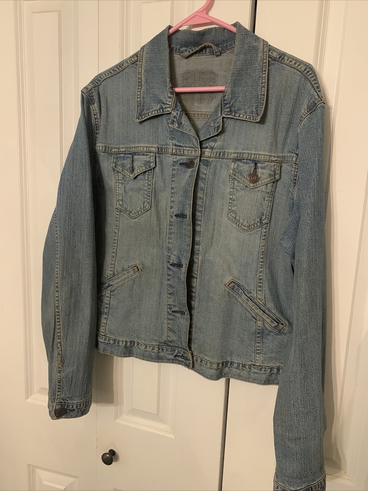 Vintage Levi's Jean Jacket Signed by Roush Racing Drivers Kenseth & Martin