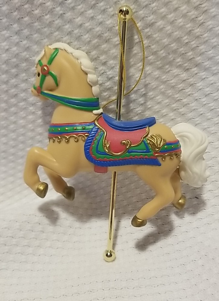 Avon Gift Collection Christmas Ornament Carousel EXOTIC Horse