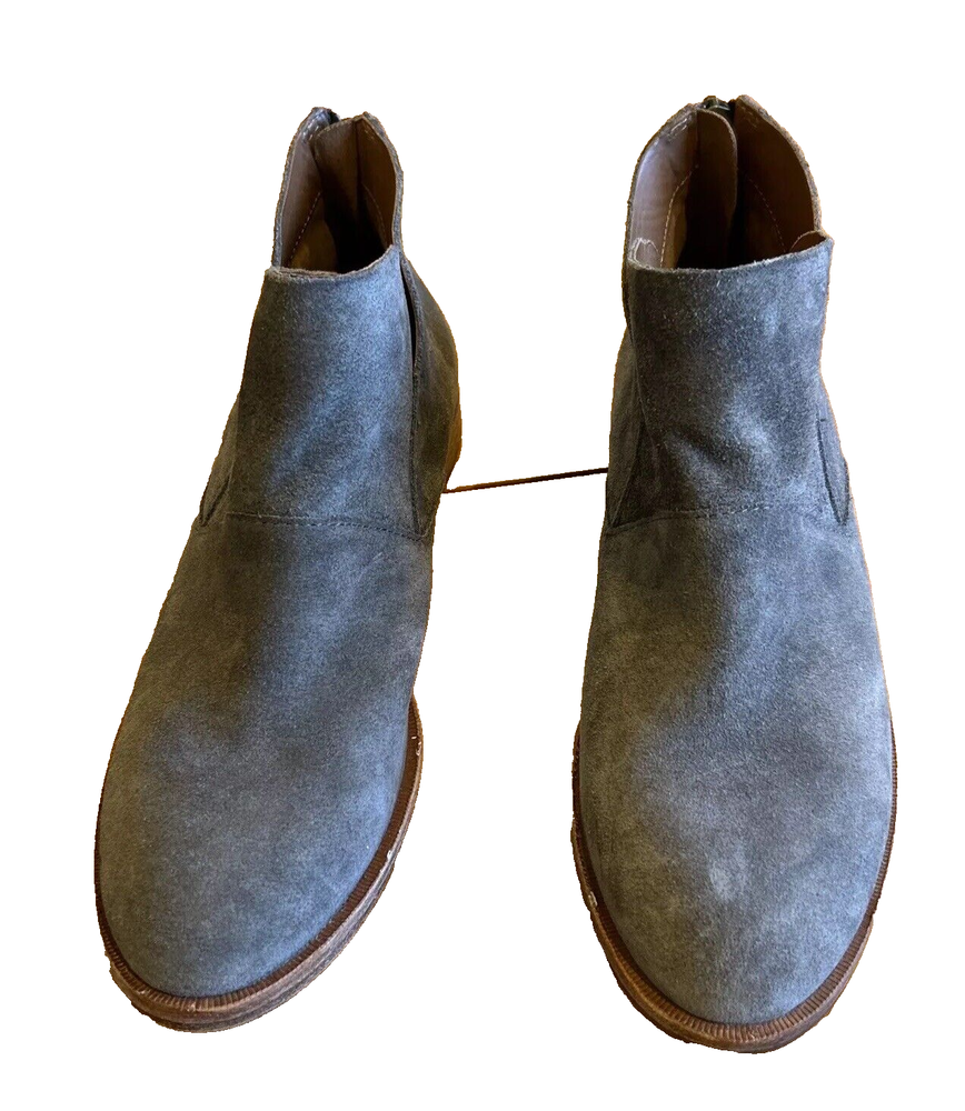 Kork Ease Ryder Chelsea Women's Ankle Boots 7.5 Gray Suede Back Zipper Boho