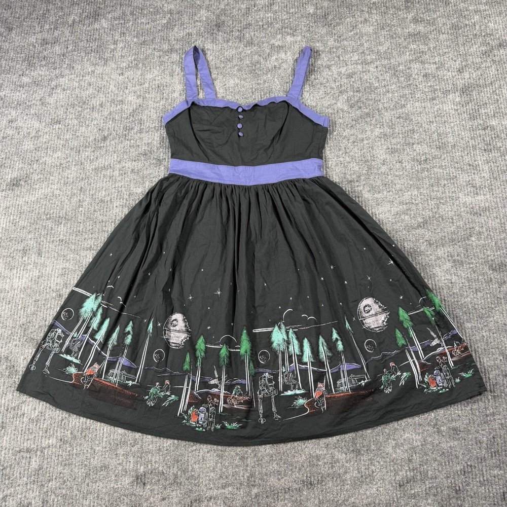 Her Universe Star Wars Endor Landscape Vintage Retro Dress Size Medium