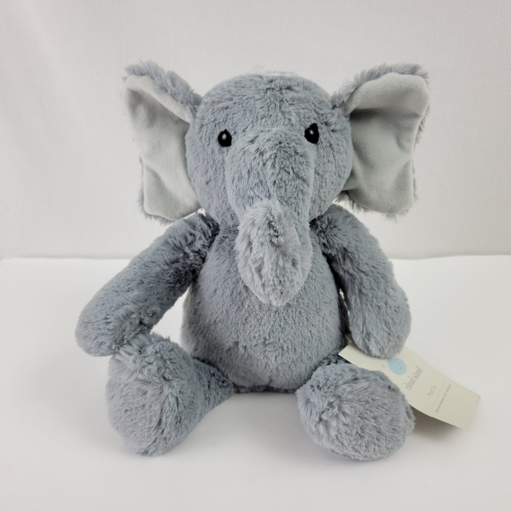 NWT 2018 Cloud Island - Plush Gray Elephant Stuffed Animal Lovey - Target - HTF