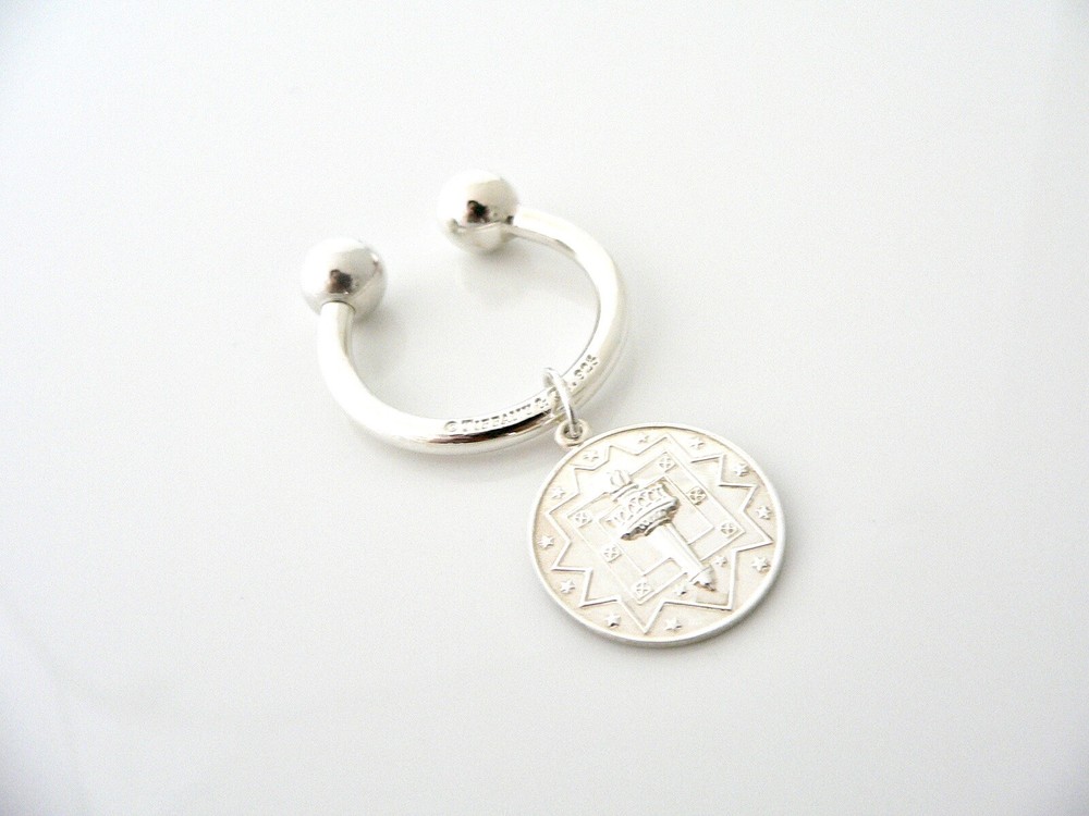 Tiffany & Co Liberty Key Ring Fire Freedom USA Keychain Cool Love Gift T and Co