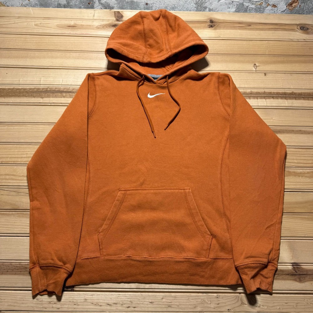 Vintage Y2K Nike Center Swoosh Embroidered Fleece Pullover Hoodie Women's Medium