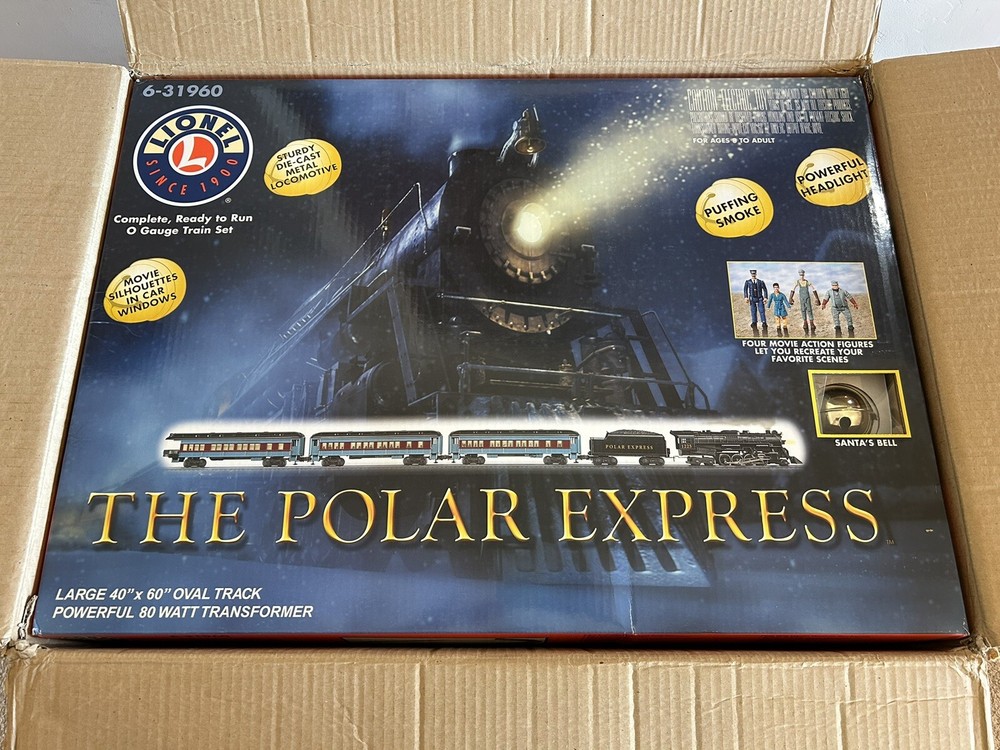 Lionel 6-31960 O Gauge Ready to Run Polar Express Train Set in Original Boxes