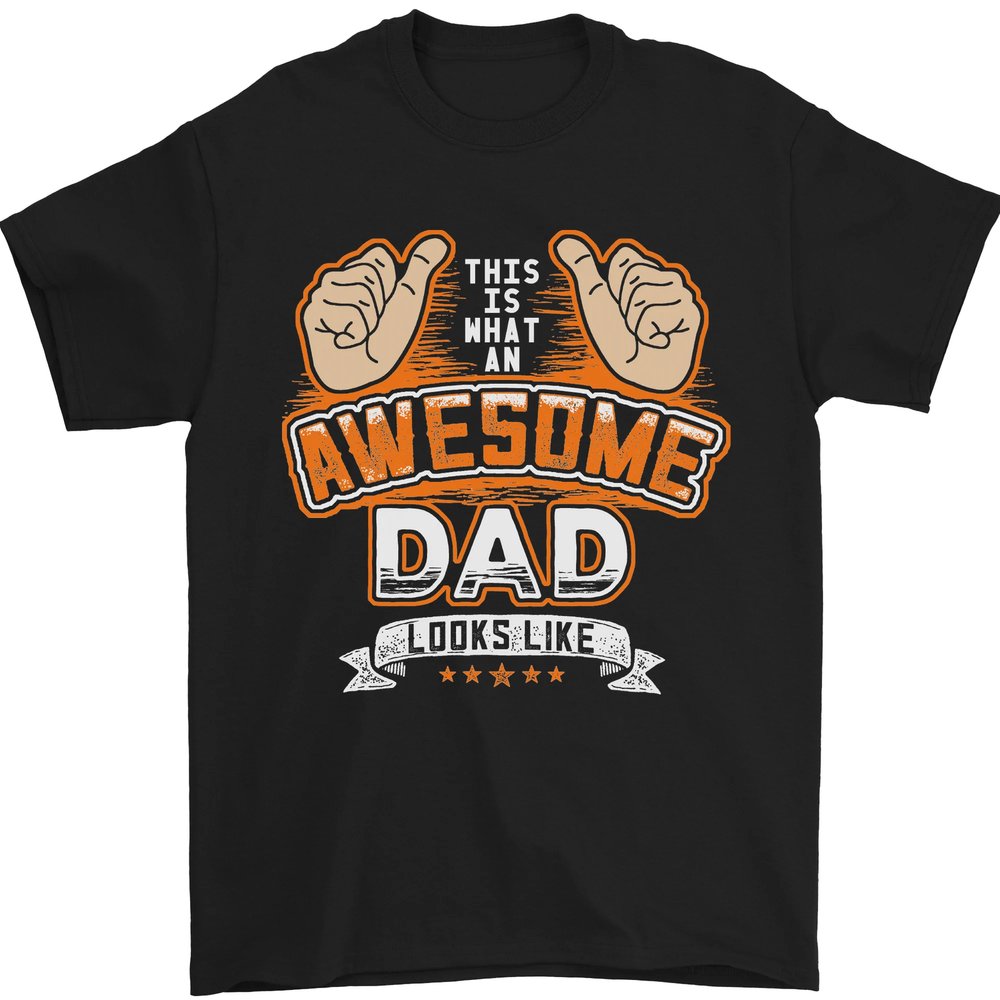 This Is What an Awesome Dad Fathers Day Mens T-Shirt 100% Cotton