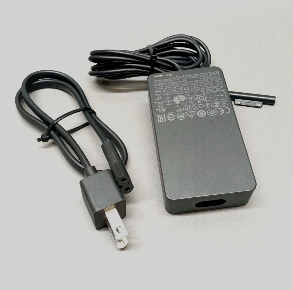 Microsoft Surface Pro 2 3 4 5 6 7 go Laptop Book AC Adapter Charger 65W
