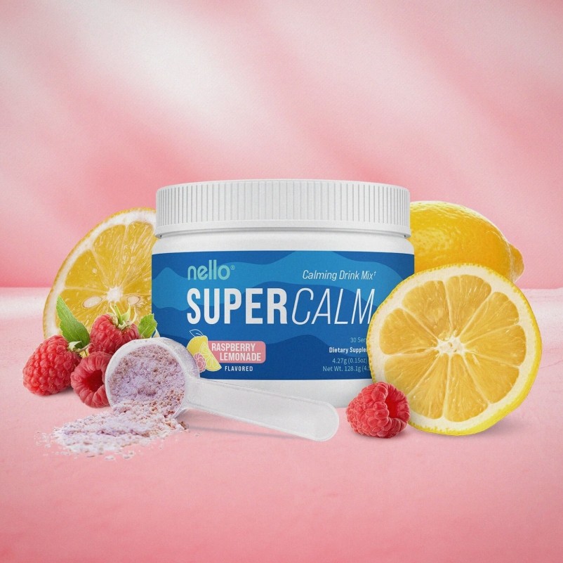 W/ KSM-66 Ashwagandha, Magnesium Nello Supercalm Vitamin D3 Calming Drink Mix