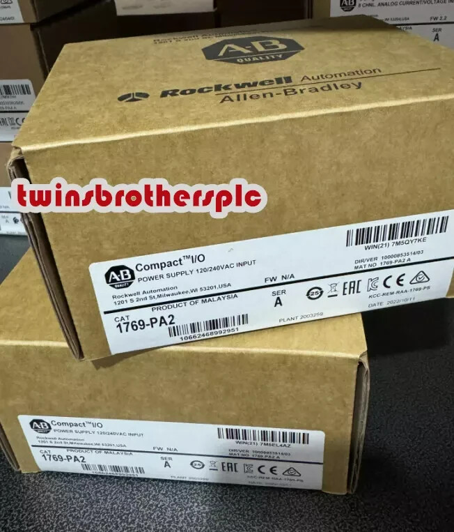 New Factory Sealed AB 1769-PA2 Ser A Compact Power Supply 1769PA2 Input Module