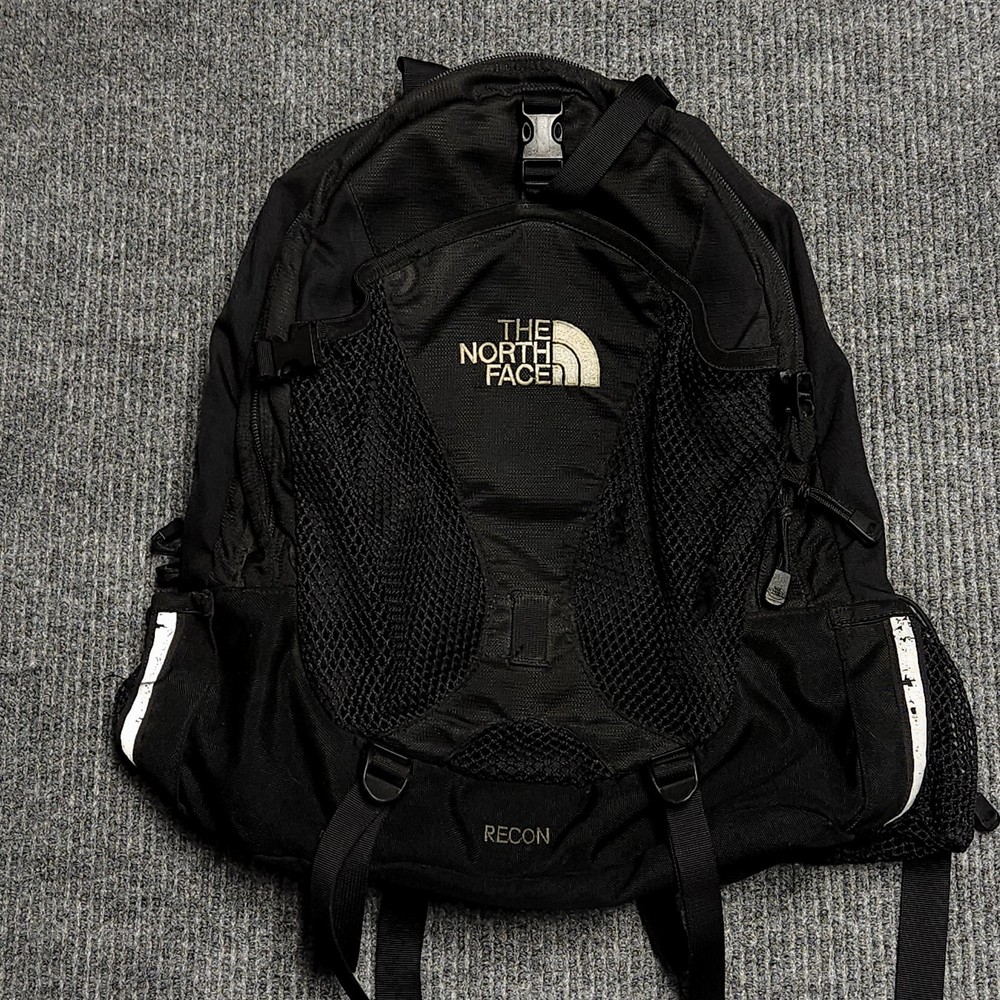 The North Face Recon Laptop Backpack Bag Black Commuter Daypack Camping Hiking
