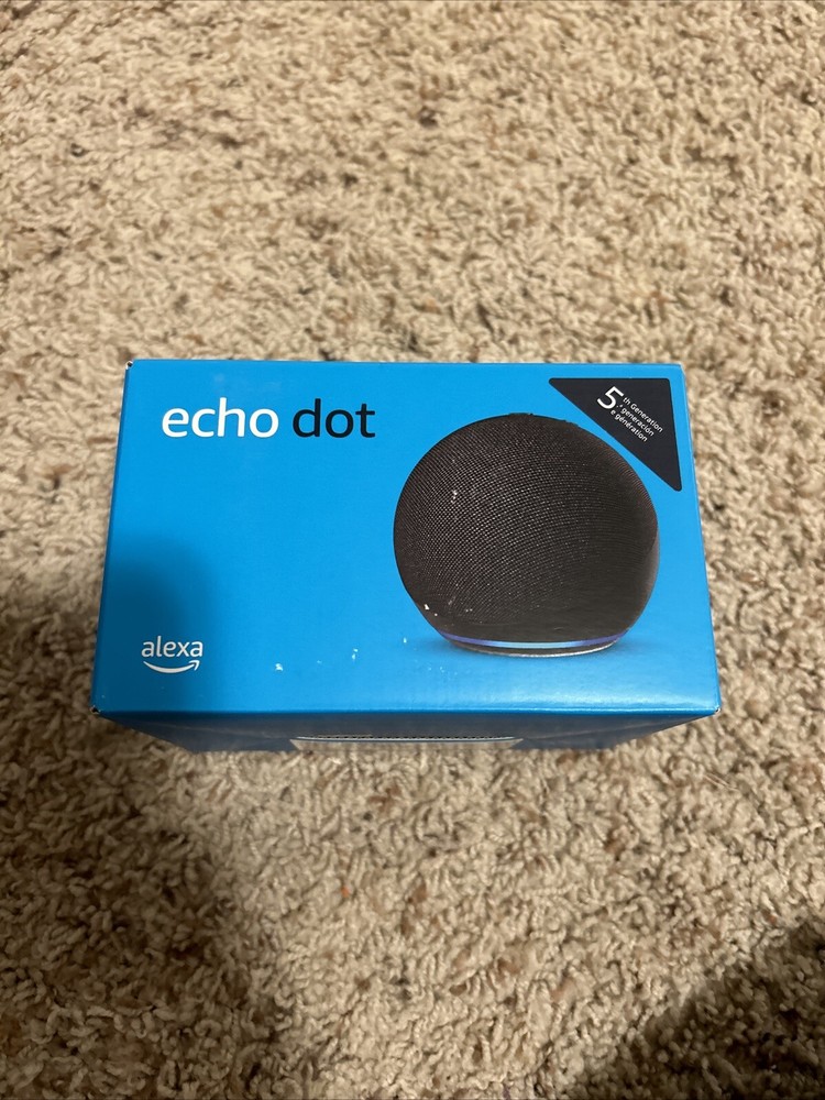 NEW Amazon Echo Dot 5th Generation Charcoal Black Smart Speaker w/ Alexa Sealed
