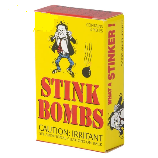 1 Box Of 3 Stink Bombs Funny Prank Joke Gag Gift Rotten Egg Nasty Smell Box