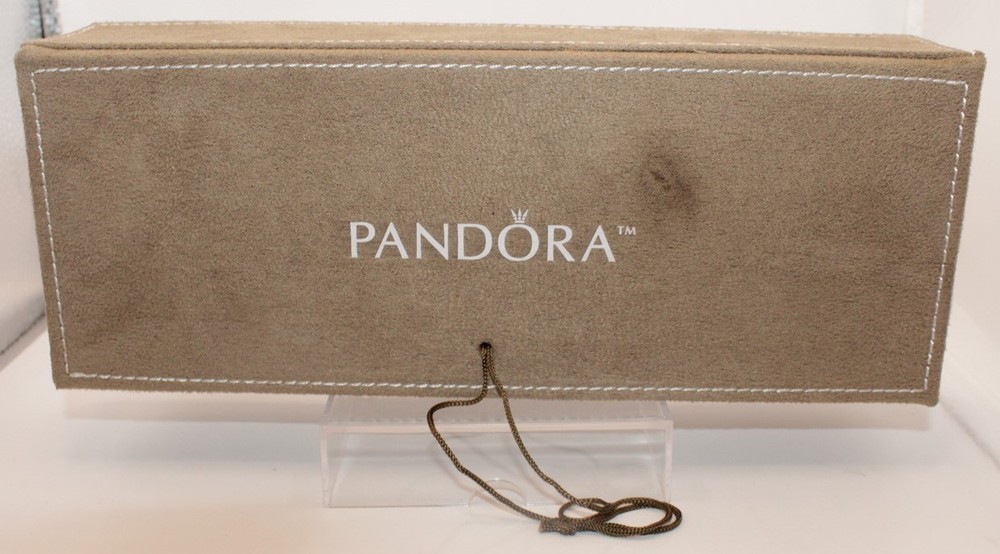 PANDORA Jewelry Box 10x4x2 Inches Storage Organizer Case READ Design