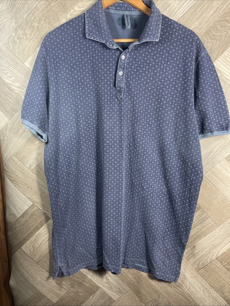 Gran Sasso 1952 Mens Grey Short Sleeve Polo Shirt Size 58 Made In Italy