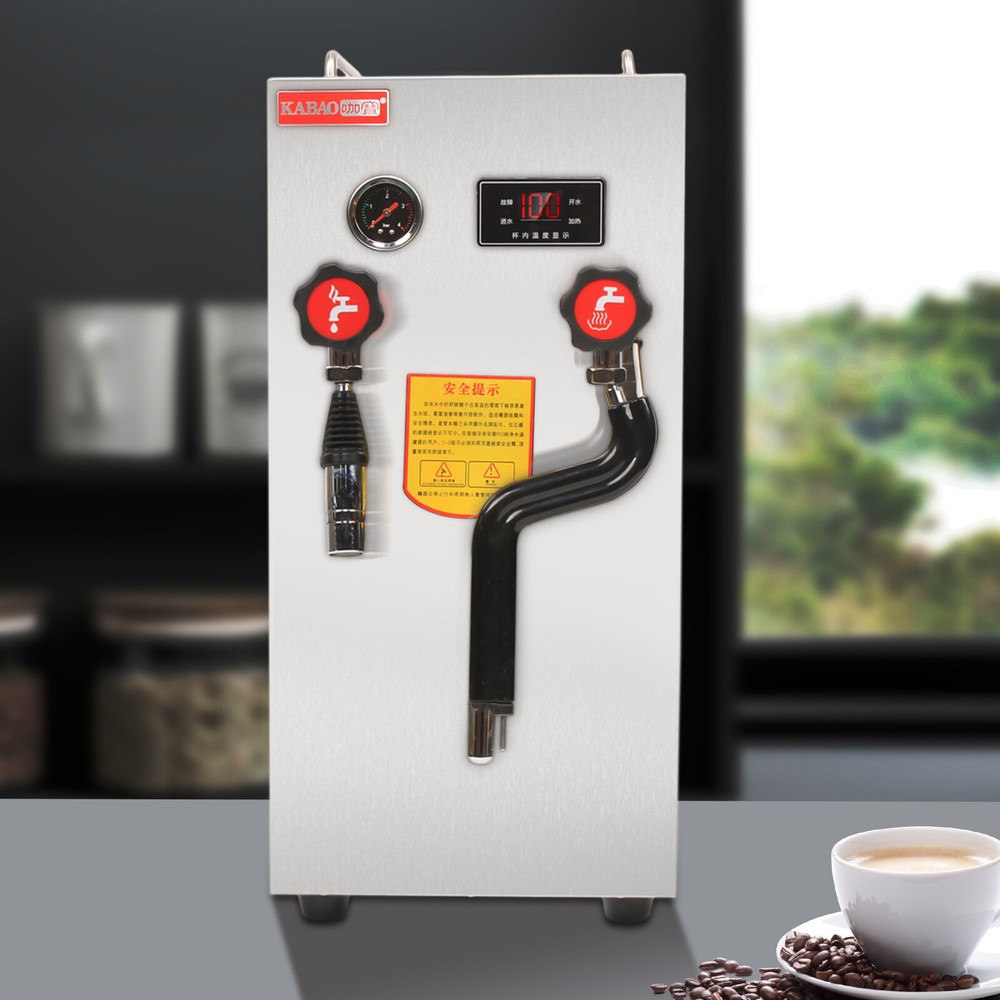 8L Commercial Milk Frother Steamer Full-Automatic Boiling Water Frothing Machine