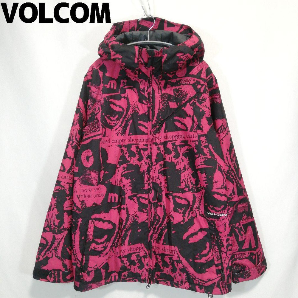 Volcom Snowboard Jacket Mens Size S Pink
