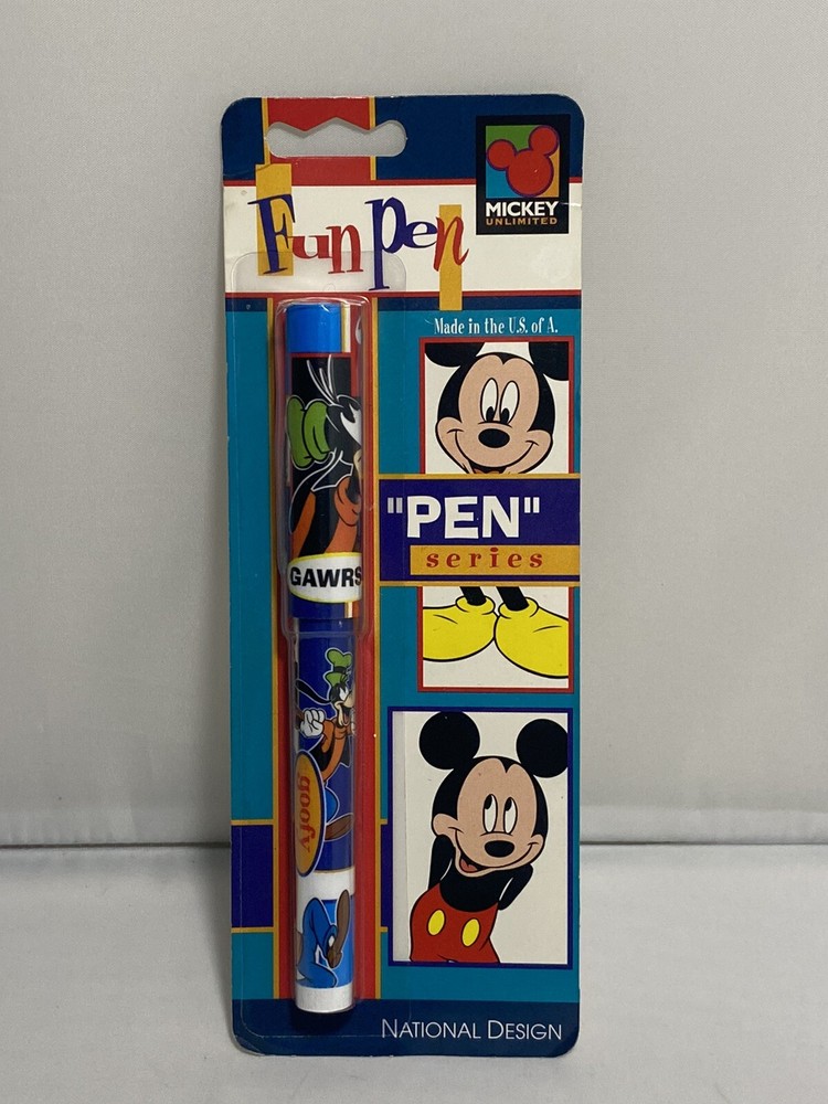Vintage Walt Disney Mickey Unlimited Goofy Fun Pen Sealed in Factory Packaging
