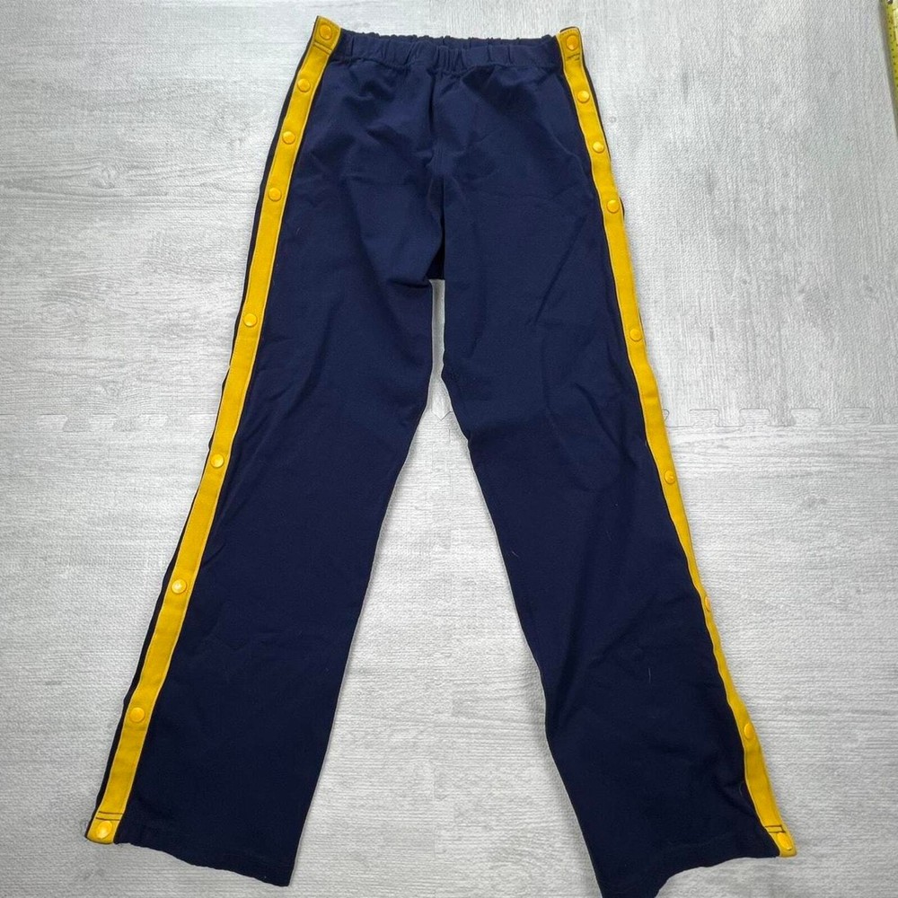 Vintage 90s Michigan Wolverines Snap-Off Sweatpants Size: XL Blue Yellow College