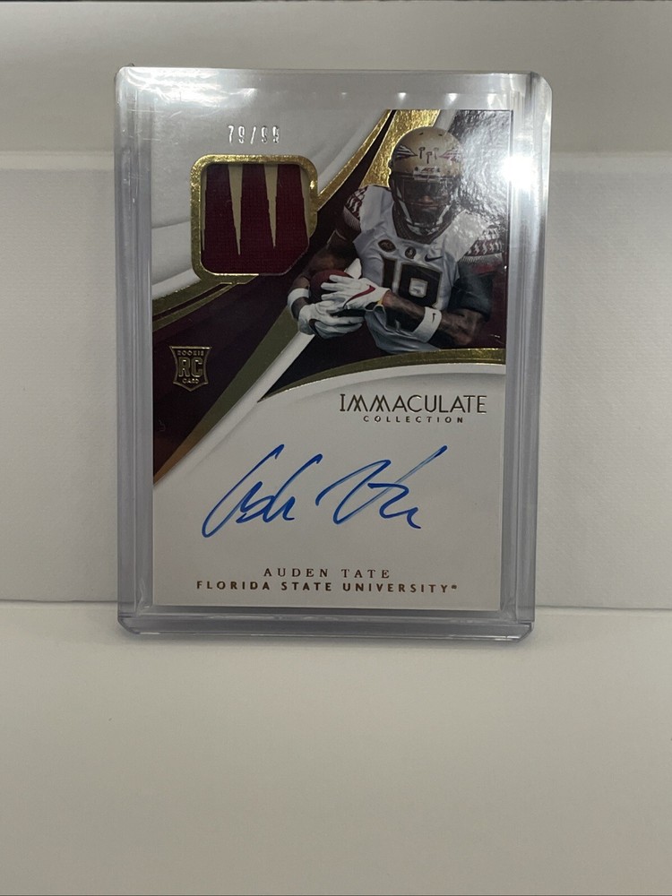 2018 Panini Immaculate Auden Tate Rookie Patch Auto /99 RC MEM