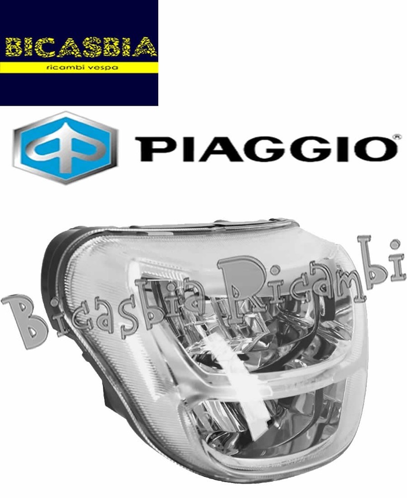1D002894 - Original Piaggio Headlight LED 300 400 beverly HPE ABS