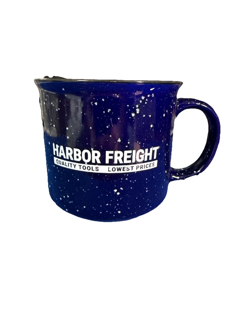 Harbor Freight Blue Ceramic  Cosmic Coffee Mug