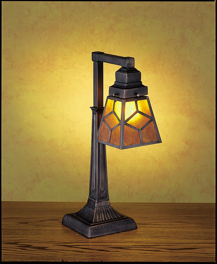 Meyda Tiffany 27881 Craftsman / Mission Accent Table Lamp - Tiffany Glass