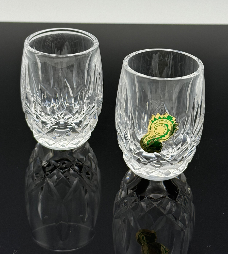 Waterford Stemware Lismore Shot Glasses Plain Base 2 3/8