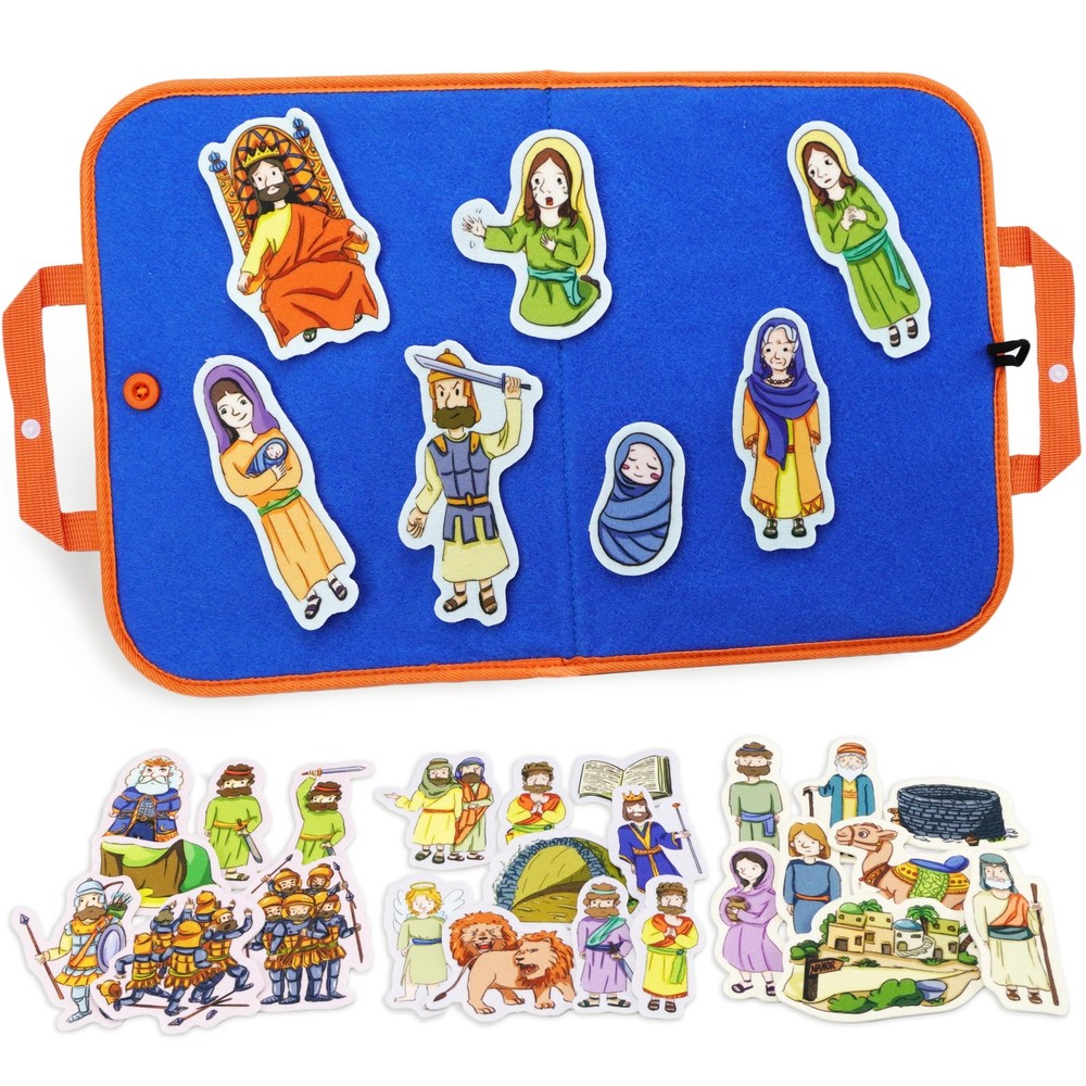 4 Pack Felt Board Bible Stories Set, Flannel Board Stories Wisdom of Solomon|...