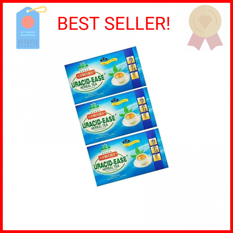 3 Boxes Uracid-Ease Herbal Tea with 20 Teabags Each