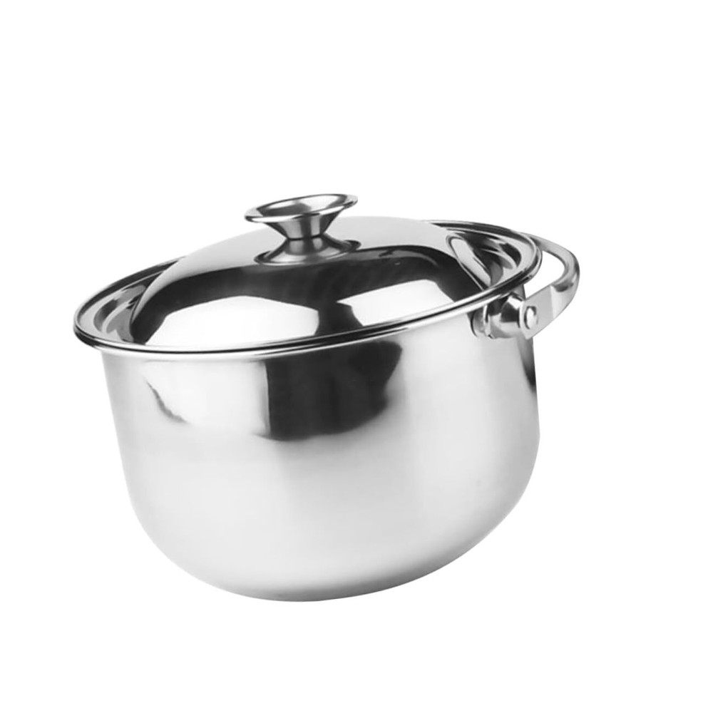 20 Quart Stock Pot, Stainless Steel Metal Soup Pot with Lid for Cooking, Heal...