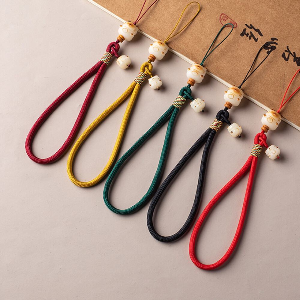 Lucky Persimmon Woven Rope Pendant for Mobile Phone New Year Charm-image