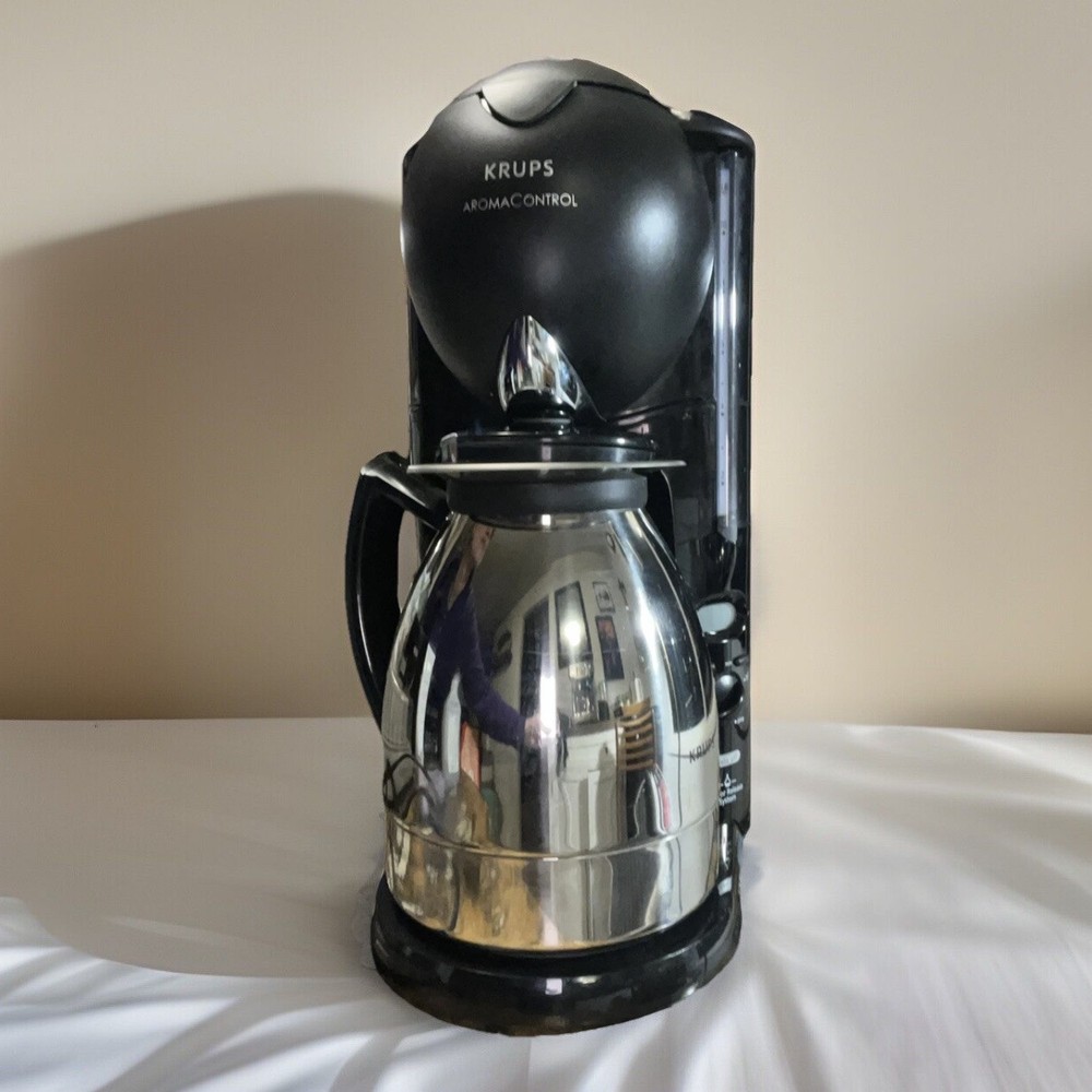 KRUPS 10-Cup Aroma Control Coffee Maker with Stainless Thermal Carafe - Tested Model 229
