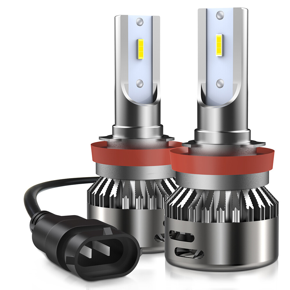 AUXITO H11 LED Headlights Kit Low Beam Bulb Super Bright 6000K Cool White 5000LM