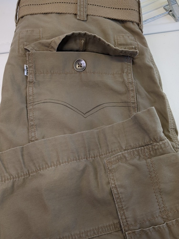 levis cargo shorts 34 Mens Brown Belt