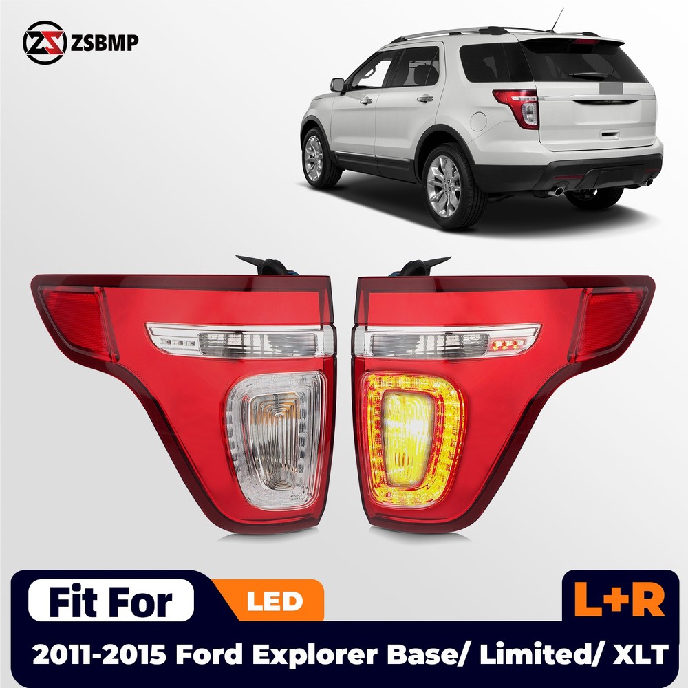 LED Tail Lights For 2011-2015 Ford Explorer Base/ Limited/ XLT Left + Right Pair