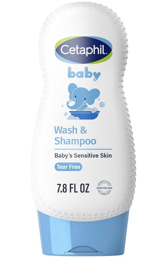 Cetaphil Baby Shampoo and Body Wash w Organic Calendula, Tear free 7.8 oz New