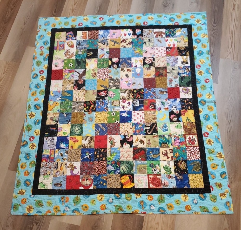 Handmade Quilt Children's 54”x60” Colorful 3