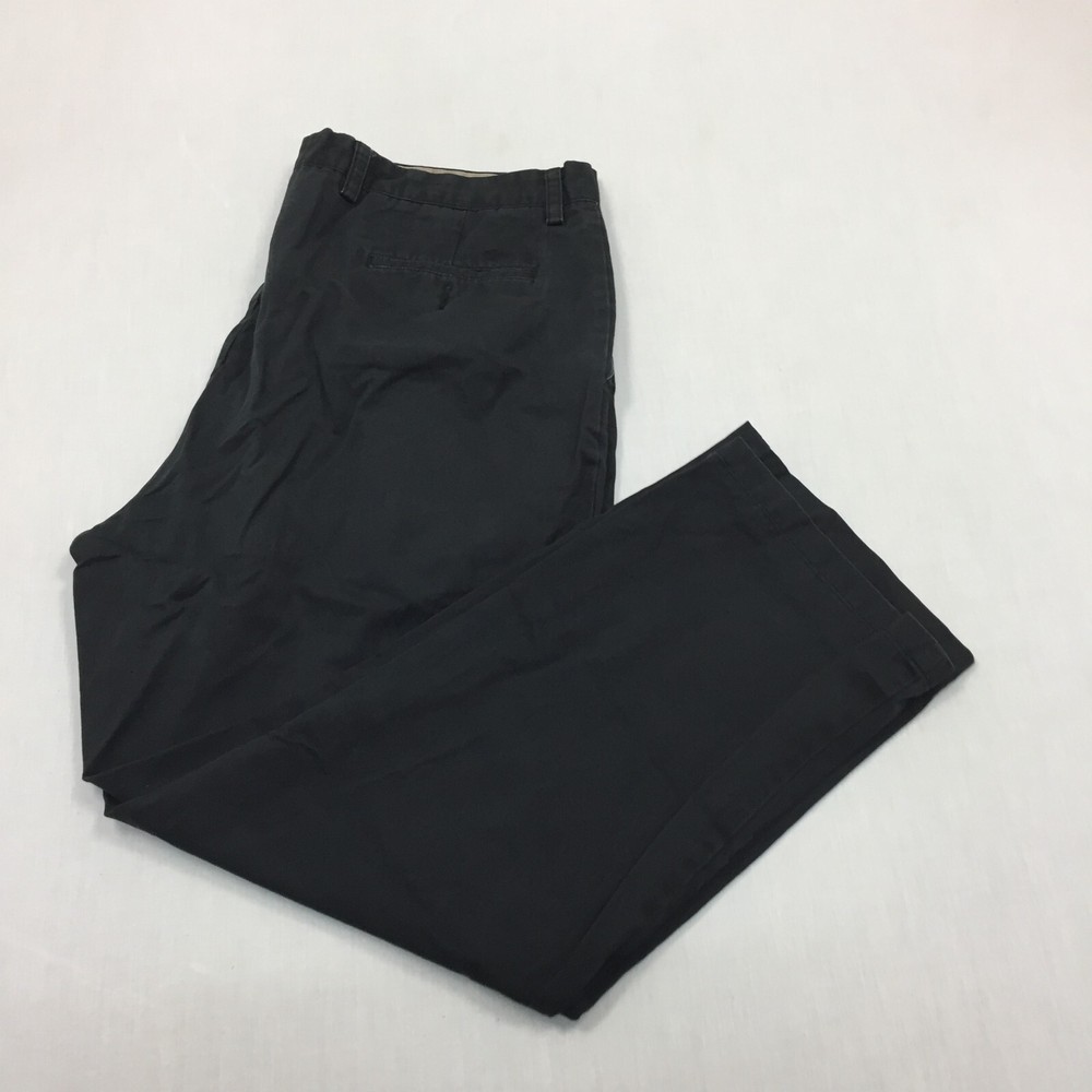 Dockers d3 Chino Trousers Cotton Pants Straight Fit Mens Size 42W 30L Black