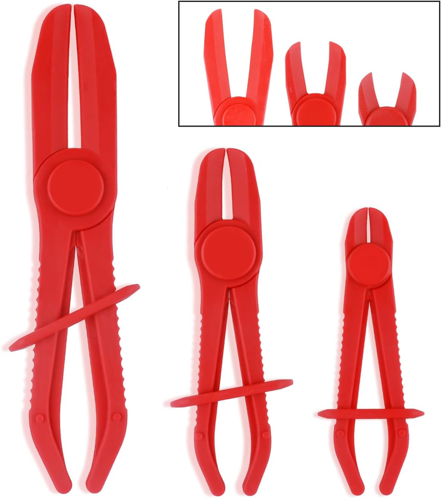 3PCS Hose Clamp Pliers Set,Heat Resistant Hose Pinch off Pliers with anti Slip H