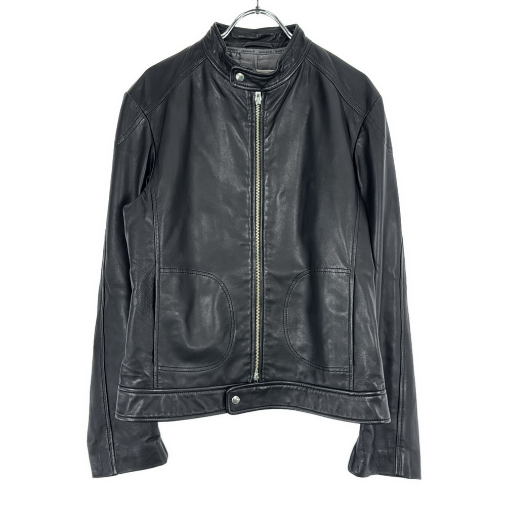 Quattrocchi Lamb Leather Single Rider Jacket 23-18-0827-330 Black 46 Itxab1At8Ys