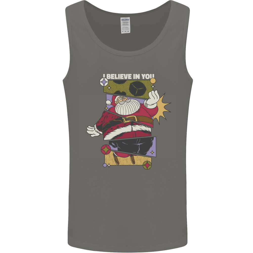 I Believe in You Christmas Santa Claus Mens Vest Tank Top