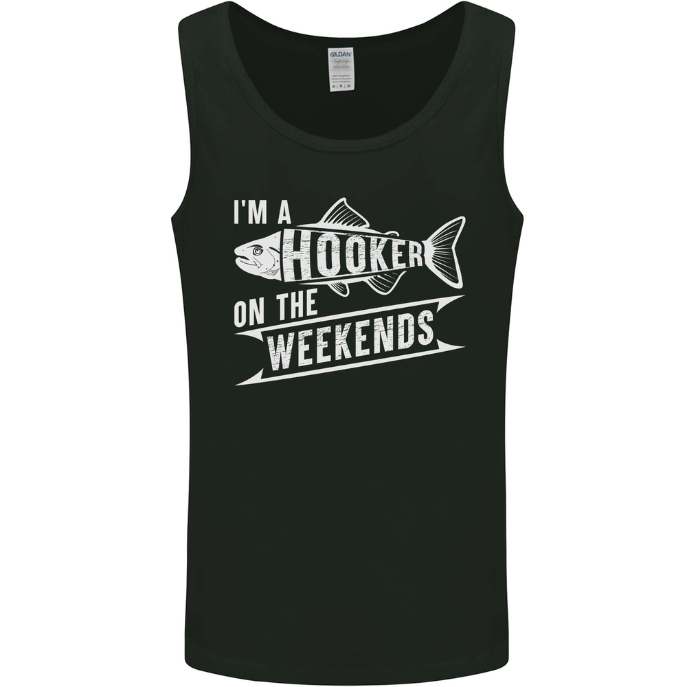 I'm a Hooker at the Weekends Funny Fishing 2 Mens Vest Tank Top