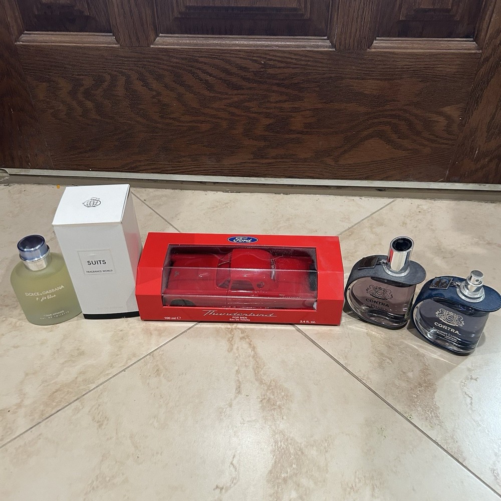 COLOGNE/Perfume Dolce Gabbana, Fragrance World Suits, Ford, Contra Lot Of 5