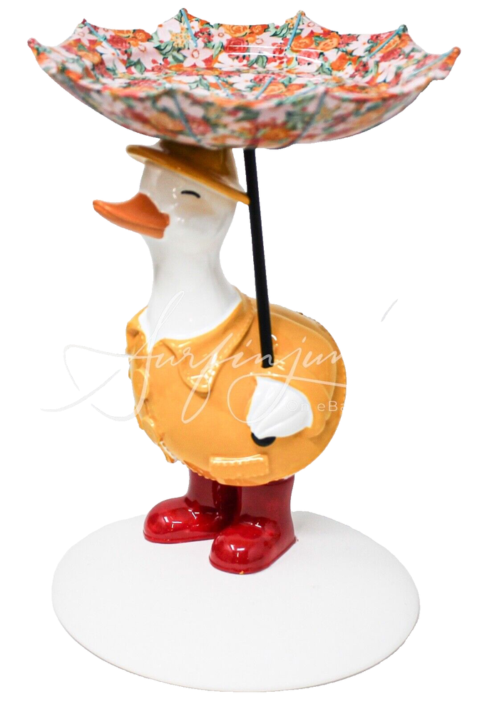 Bath & Body Works Duck Candle Holder in Yellow Raincoat & Boots