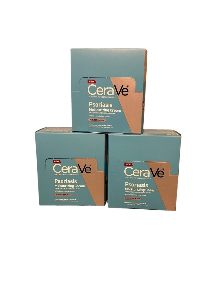 CeraVe Psoriasis Moisturizing Cream Lot of 45 Samples Exp 12/25