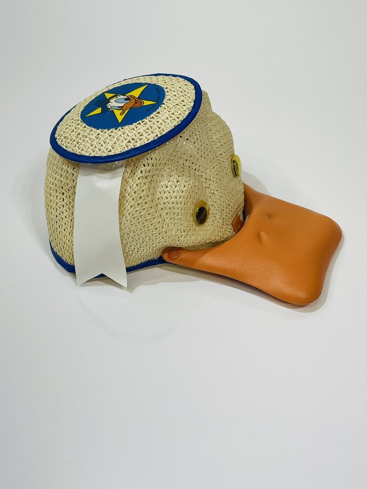 Vintage 1970s Disney Donald Duck Kids Mesh Squeaker Hat NOS with Tag