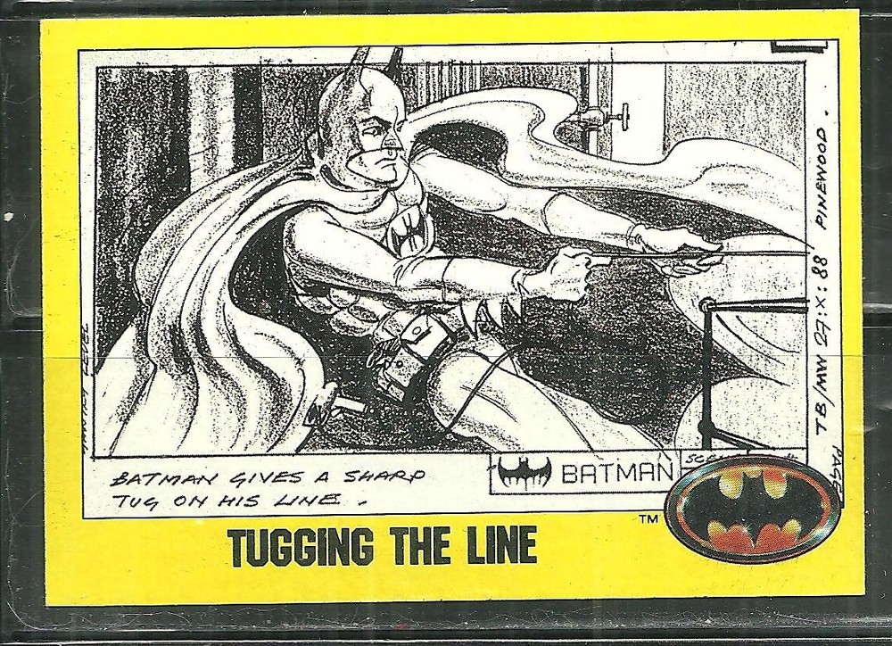 89 TOPPS BATMAN SERIE 2, BTUGGING THE LINE #201