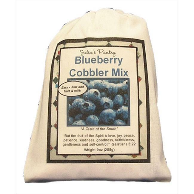 Julias Pantry JP102 Blueberry Cobbler Mix 9oz Cloth Bag - 4 Pack