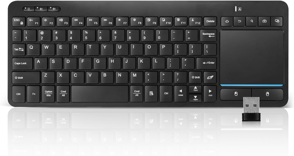 Multi-Device Bluetooth Keyboard with Touchpad for PC Tablet Phone