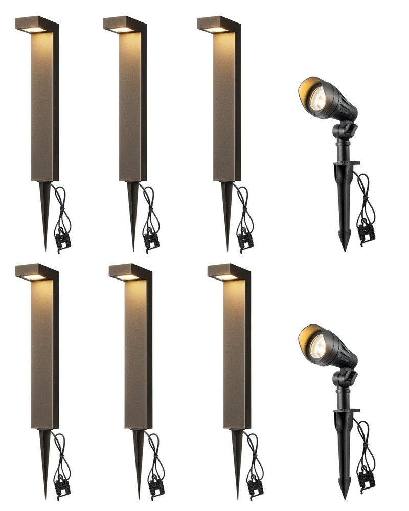 EDISHINE Low Voltage Landscape Lights Kit, for Walkway Yard Garden Path